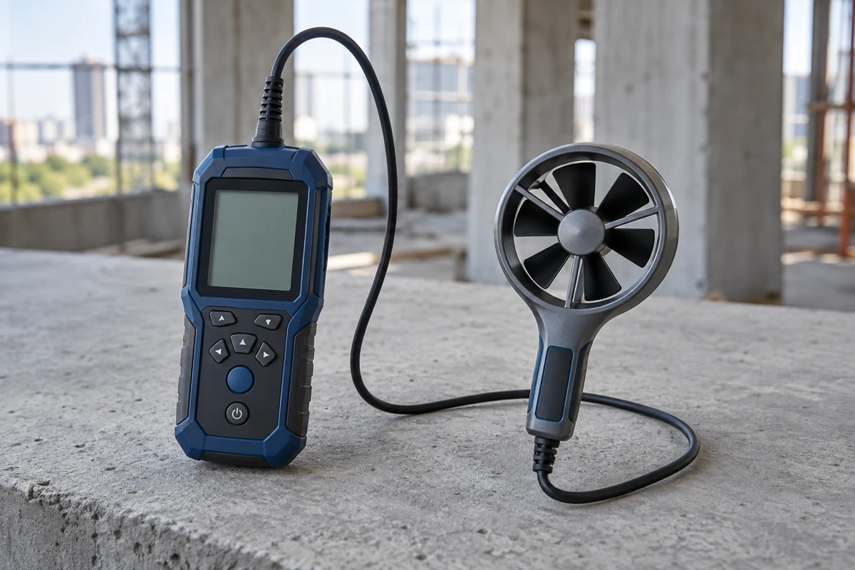 Wizualizacja: Anemometr